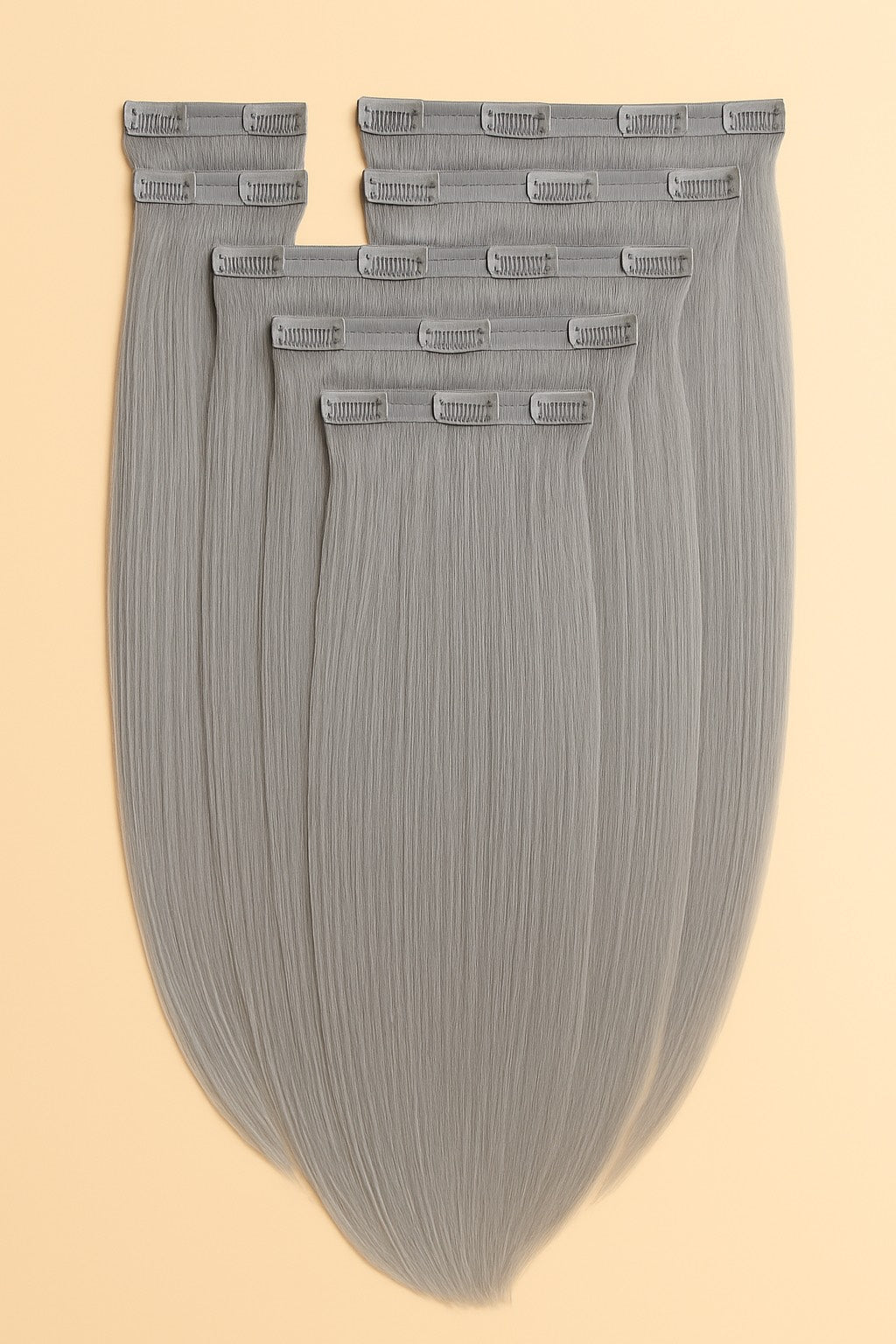 EXTENSIONS À CLIP - GRIS PERLE