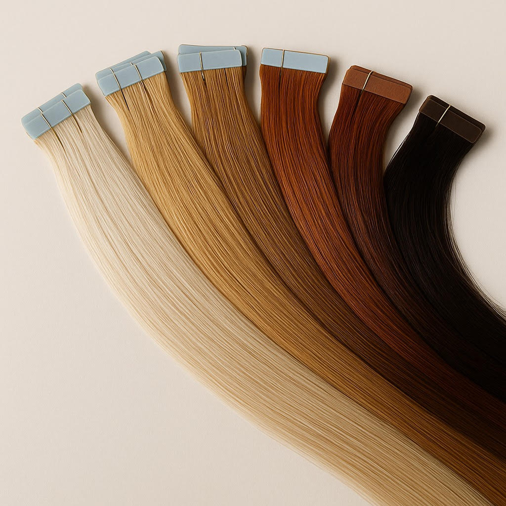 EXTENSIONS ADHÉSIVES PREMIUM – TAPE-IN REMY HAIR