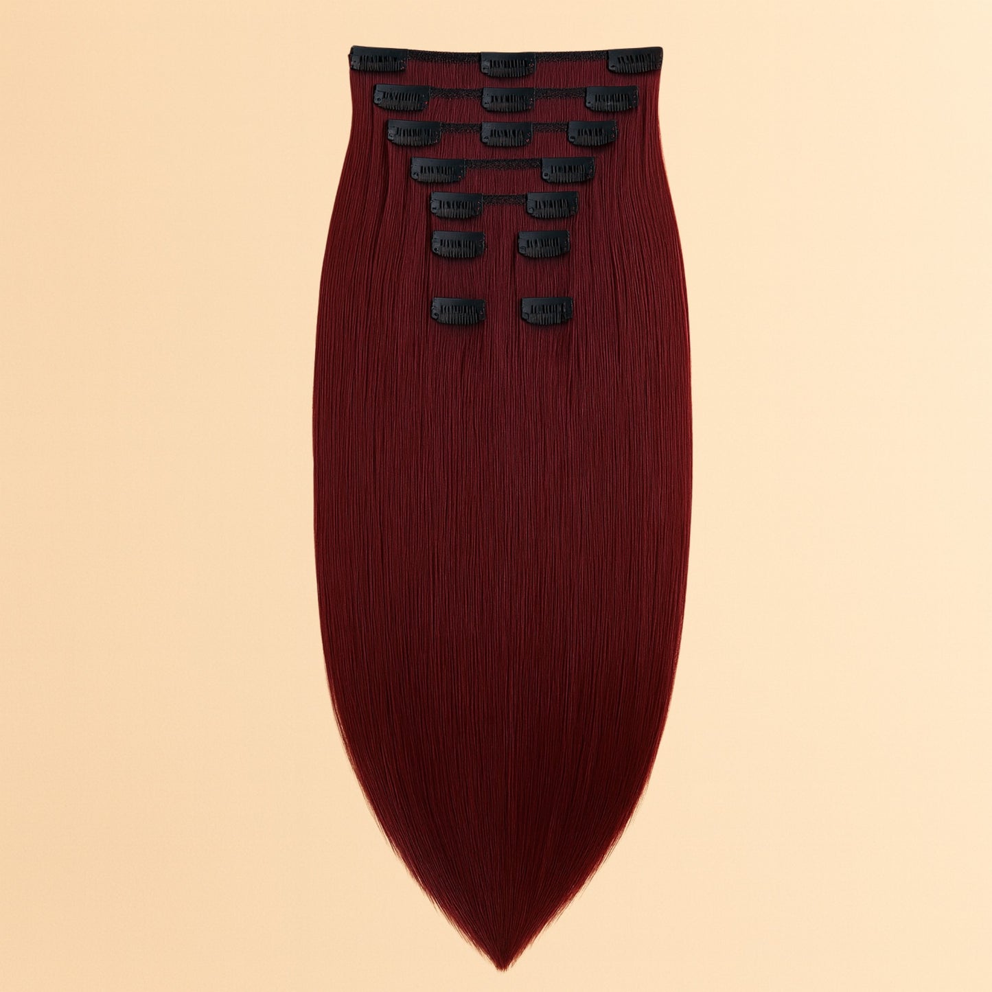 EXTENSIONS À CLIP - BORDEAUX PROFOND