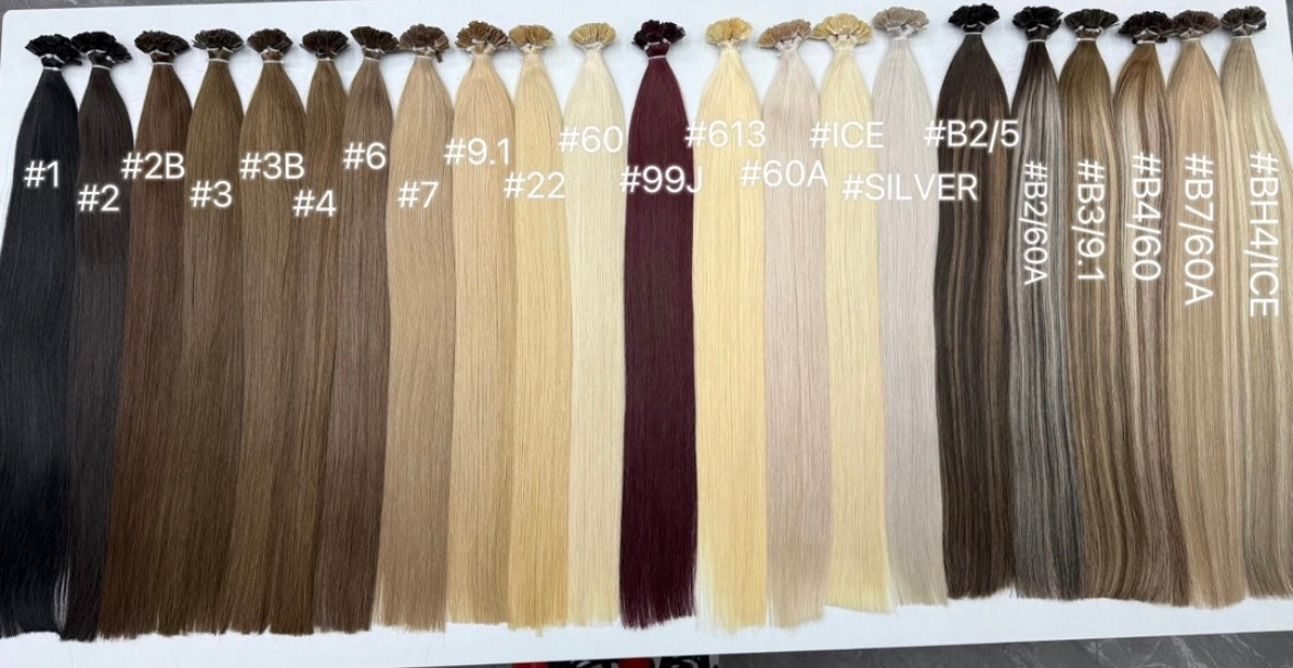 KERATIN EXTENSIONS - LIGHT VANILLA BLONDE #60