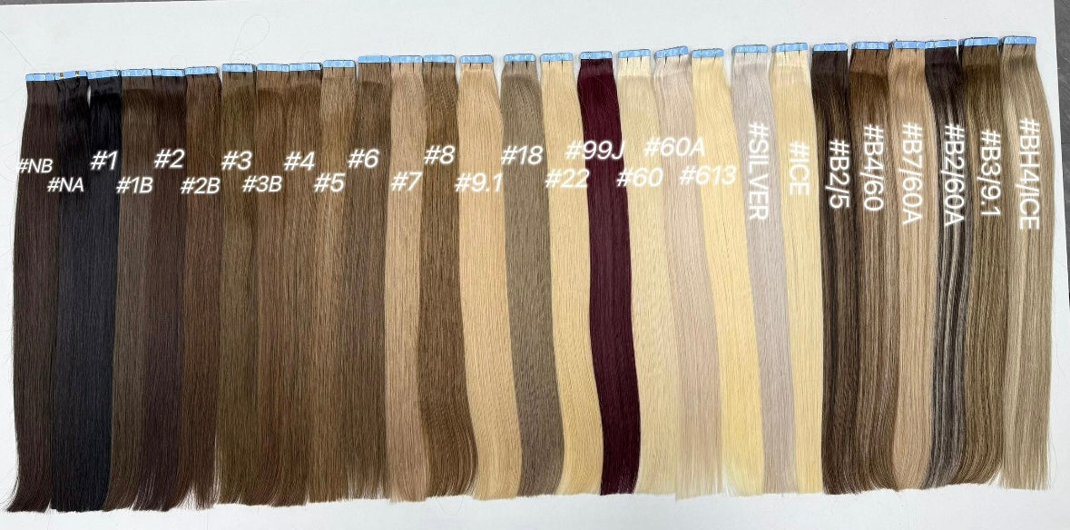 TAPE-IN EXTENSIONS - NATURAL BROWN #1B