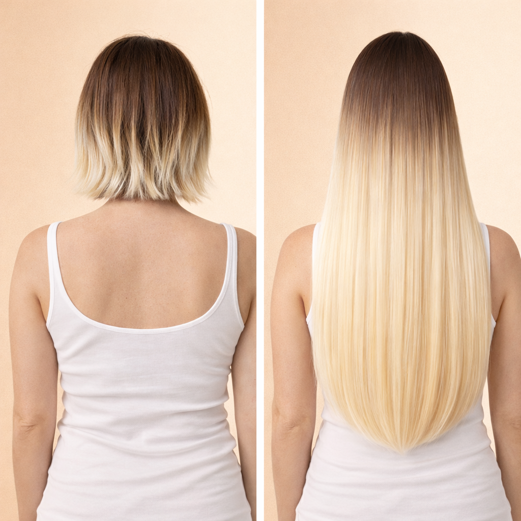 TAPE-IN EXTENSIONS - VANILLA BLONDE & NATURAL OMBRE #T3/60