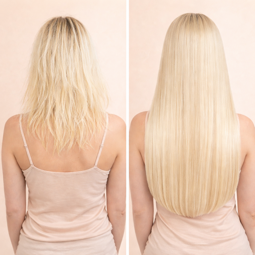 WEFT EXTENSIONS - LIGHT VANILLA BLOND #60