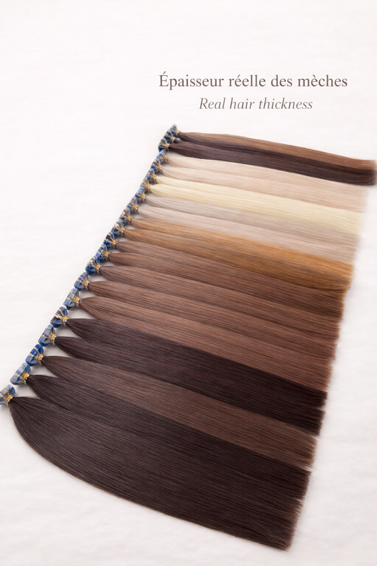 EXTENSIONS ADHÉSIVES - BLOND PLATINE NEUTRE #1001