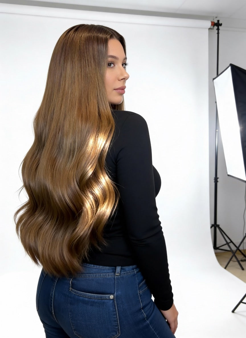TAPE-IN EXTENSIONS - DARK CHESTNUT BROWN #3